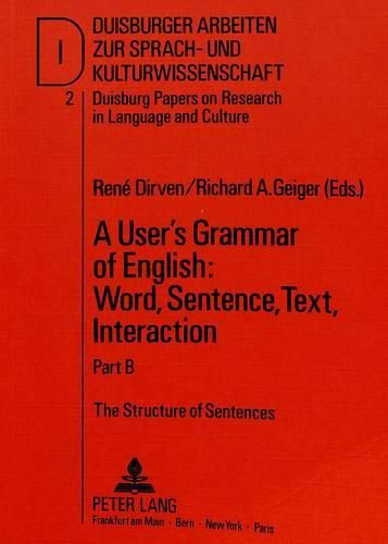 User's Grammar of English: Word, Sentence, Text, Interaction