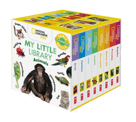 Cover image for National Geographic Kids: My Little 8-Book Animal Library Cube (Disney)