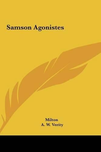 Cover image for Samson Agonistes