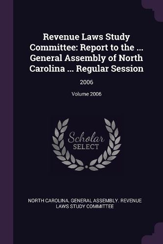 Cover image for Revenue Laws Study Committee