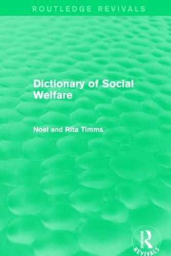 Cover image for Dictionary of Social Welfare