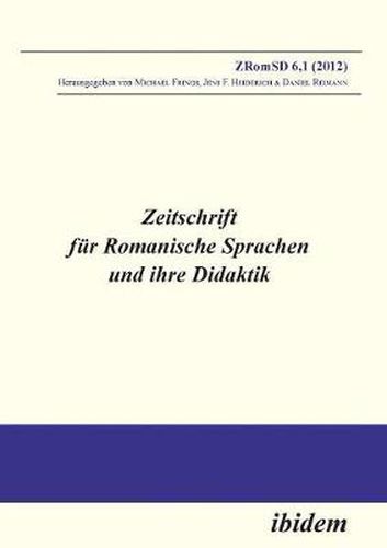 Cover image for Zeitschrift f r Romanische Sprachen und ihre Didaktik. Heft 6.1