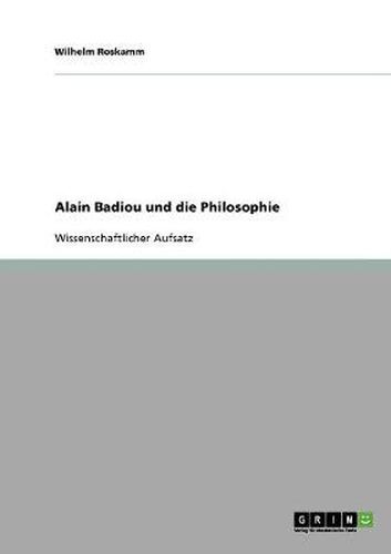Cover image for Alain Badiou und die Philosophie