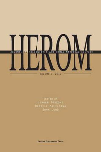 Cover image for Herom: Journal on Hellenistic and Roman Material Culture