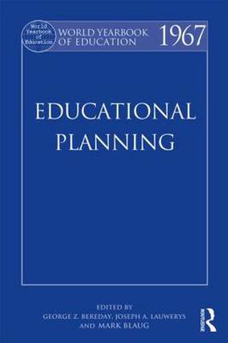 Cover image for World Yearbook of Education 1967: Educational Planning