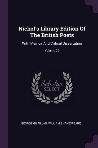 Cover image for Nichol's Library Edition Of The British Poets