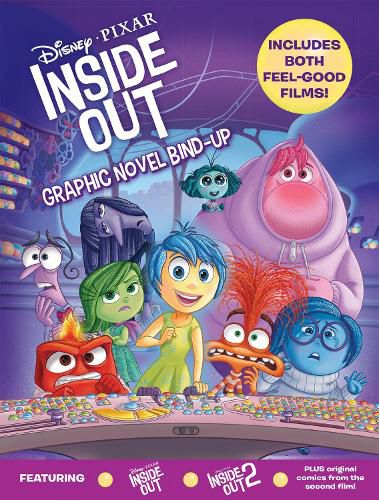 Cover image for Inside Out 1 and 2: A Graphic Novel Bind-up (Disney Pixar)