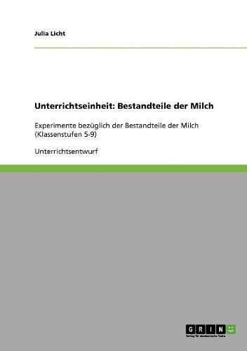 Cover image for Unterrichtseinheit: Bestandteile Der Milch