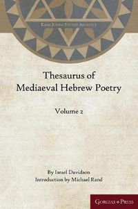 Cover image for Thesaurus of Mediaeval Hebrew Poetry (Volume 2)