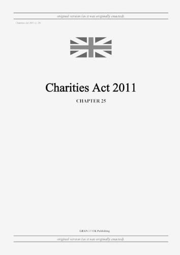 Cover image for Charities Act 2011 (c. 25)