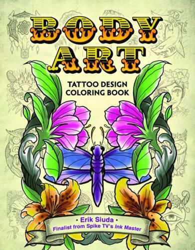 Cover image for Body Art: A Tattoo Design Coloring Book