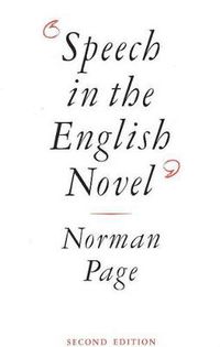 Cover image for Speech in the English Novel