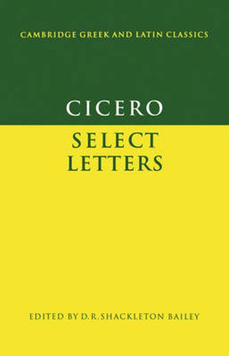 Cover image for Cicero: Select Letters