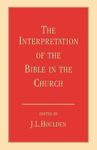 Cover image for The Interpretation of the Bible in the Church