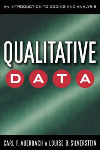 Cover image for Qualitative Data: An Introduction to Coding and Analysis