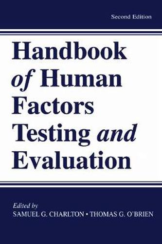 Cover image for Handbook of Human Factors Testing and Evaluation