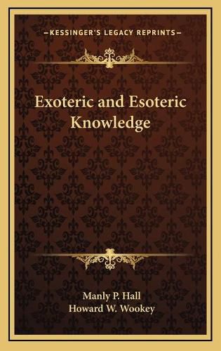 Cover image for Exoteric and Esoteric Knowledge