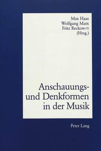 Cover image for Anschauungs- Und Denkformen in Der Musik