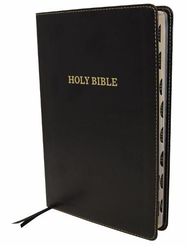 Cover image for KJV, Thinline Bible, Large Print, Leathersoft, Black, Thumb Indexed, Red Letter, Comfort Print: Holy Bible, King James Version