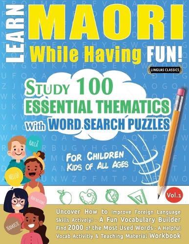 Cover image for Learn Maori While Having Fun! - For Children