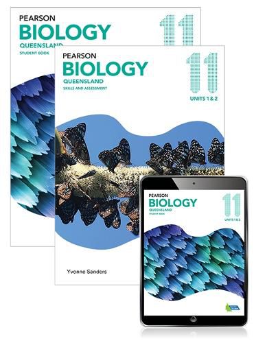 Pearson Biology Queensland 11 Student Book, eBook and Skills & Assessment Book