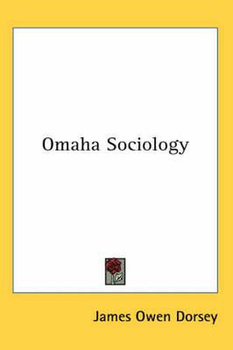 Cover image for Omaha Sociology