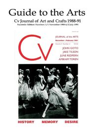 Cover image for Guide to the Arts: Cv Journal of Art and Crafts Number 3/1 1990-4/2 1091