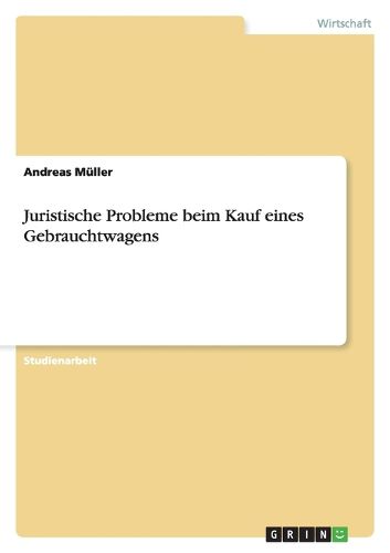 Cover image for Juristische Probleme beim Kauf eines Gebrauchtwagens
