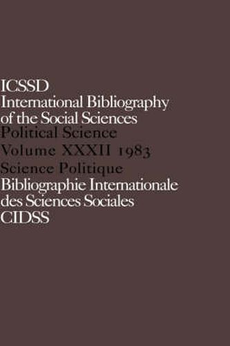 Cover image for IBSS: Political Science: 1983 Volume 32