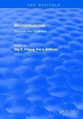 Cover image for Microemulsions: Structure and Dynamics