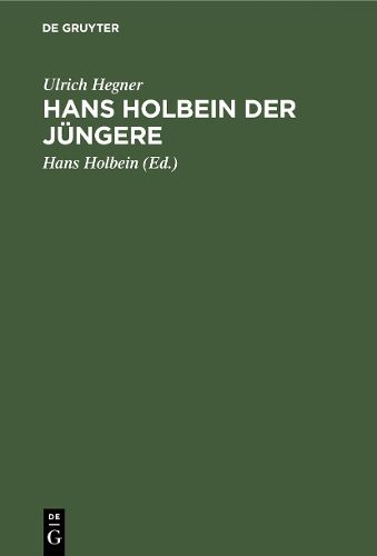 Cover image for Hans Holbein Der Jungere