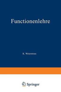 Cover image for Functionenlehre