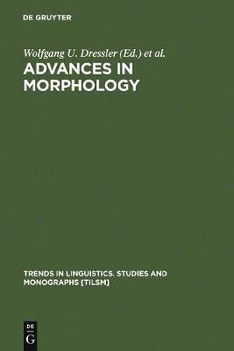 Cover image for Advances in Morphology