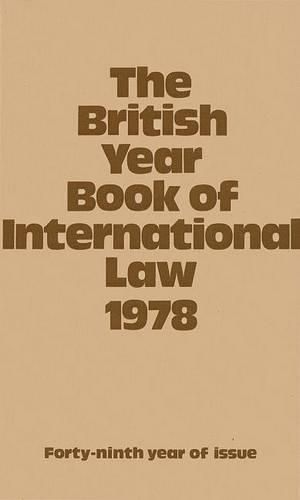 Cover image for The British Year Book of International Law