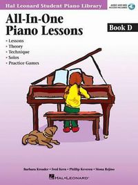 Cover image for All-In-One Piano Lessons Book D