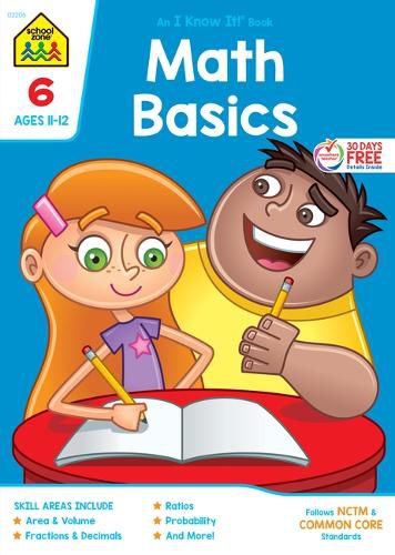 Cover image for School Zone Math Basics Grade 6