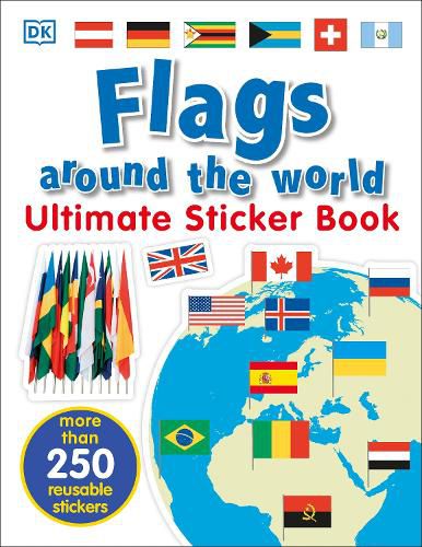 Cover image for Ultimate Sticker Book: Flags Around the World