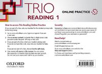 Cover image for Trio Reading: Level 1: Online Practice Student Access Card