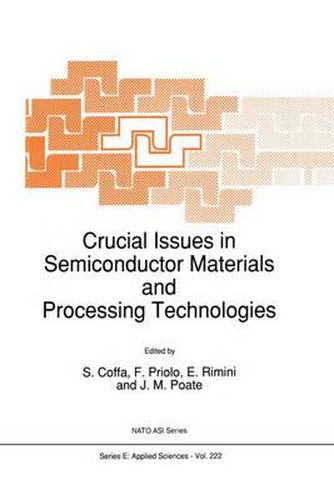 Cover image for Crucial Issues in Semiconductor Materials and Processing Technologies