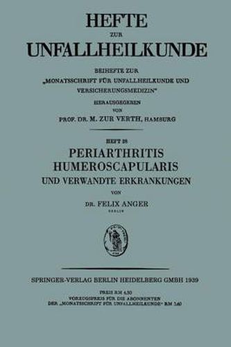 Cover image for Periarthritis Humeroscapularis und Verwandte Erkrankungen