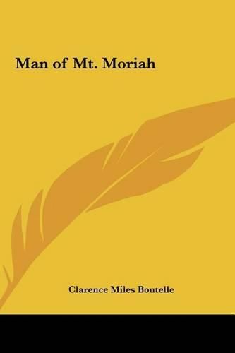Cover image for Man of Mt. Moriah
