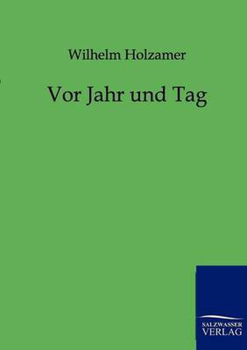 Cover image for Vor Jahr und Tag