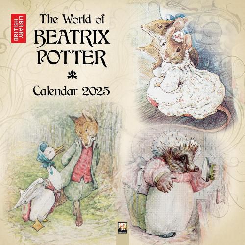 British Library: Beatrix Potter Wall Calendar 2025 (Art Calendar)