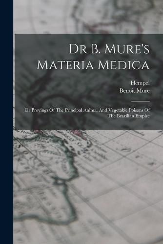 Cover image for Dr B. Mure's Materia Medica