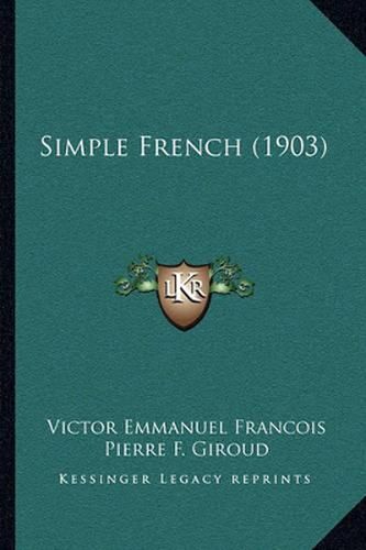 Cover image for Simple French (1903)