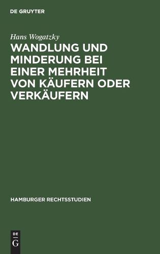 Cover image for Wandlung Und Minderung Bei Einer Mehrheit Von Kaufern Oder Verkaufern