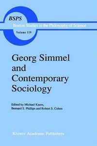 Cover image for Georg Simmel and Contemporary Sociology