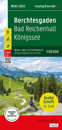 Cover image for Berchtesgaden Hiking, Cycling and Leisure Map XL