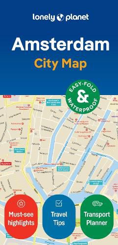 Cover image for Lonely Planet Amsterdam City Map