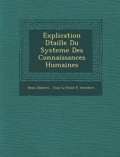 Cover image for Explication D Taill E Du Systeme Des Connaissances Humaines